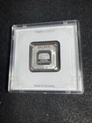 1 oz Geiger  Original Silver Square Bar In Assay Case .999 Fine Silver
