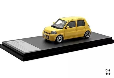 #ad 1 43 Scale Daihatsu Esse ECO Low Down Custom 2006 Yellow Mini Car High Story $140.57