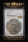 2026 $1 American Silver Eagle NGC MS69 1oz .999 Fine Bullion Coin