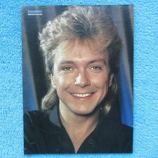 DAVID CASSIDY Mini POSTER BRAVO 1 Seite 80er Chris de Burgh