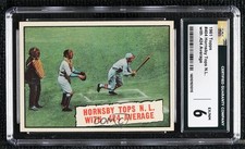 1961 Topps Baseball Thrills Rogers Hornsby Tops NL With 424 Average CGC 6 2d2
