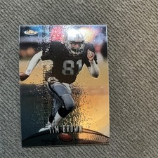 Topps 1998 Finest Tim Brown #40 Oakland Raiders NFL Football Card Protector