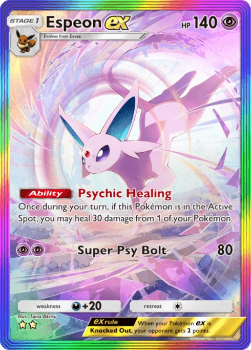 Preços baixos em Cartões TCG Espeon ex Pokémon | eBay