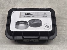 Ridge Bevelled Wedding Ring Set Platinum 8mm bevelled - Size 10
