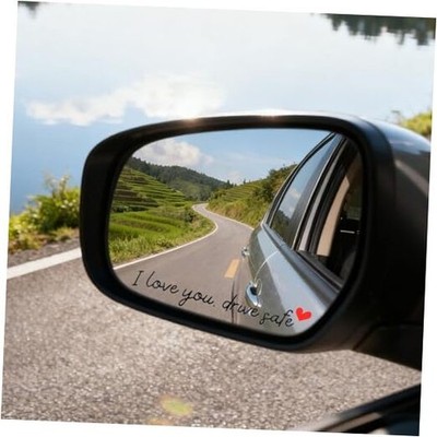 I Love You Drive Safe Mirror Sticker - 6 Packs Cute Car Stickers Gift for 