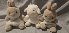 Aurora Palm Pals Ella Bunny Plush - Brown And Lamb, 5-Inch Collectible