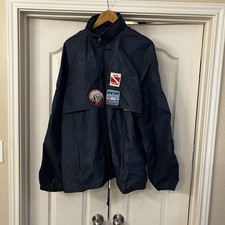 Vintage Blair Rain Jacket 2XL Collectible Diving Patches