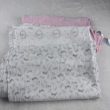 Aden Anais Essentials 3-Pack Muslin Swaddle Blankets Pink Bunny Floral
