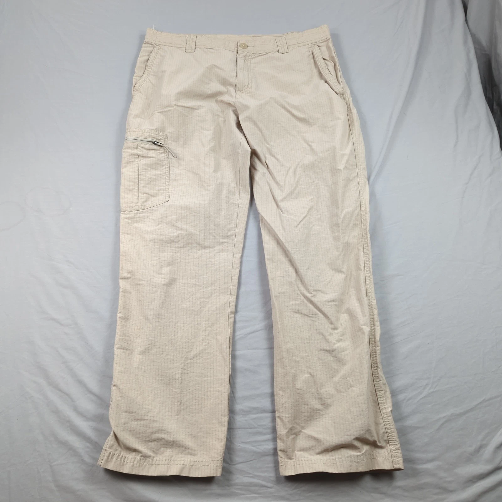 Columbia Pants Mens 36x30 Khaki Omni Shade Fishing Casual Outdoor Ripstop