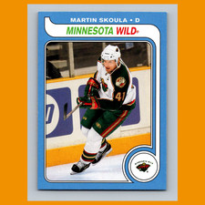 Martin Skoula #179 2008-09 O-Pee-Chee 1979-80 Retro Minnesota Wild Hockey Card