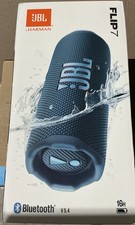 JBL Flip 7 Blue Portable Bluetooth Speaker, New Factory Sealed