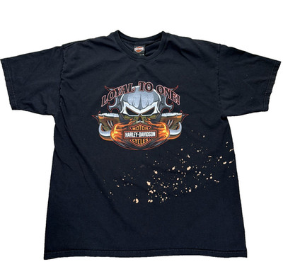 Vtg Y2K Harley-Davidson T Shirt Loyal to One Juneau Alaska Size XL