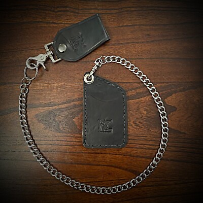 minimalist wallet two pocket wallet genuine leather black
