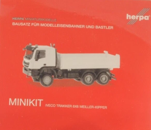 Herpa 013673 IVECO Trakker 6x6 camion bianco minikit di montaggio scala H0 1:87