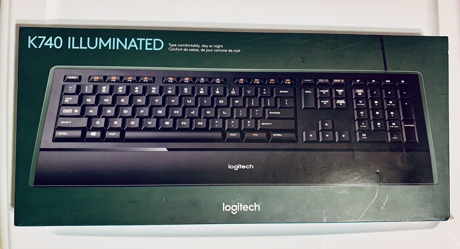 Logitech K740 Illuminated Wired Keyboard Brand New & Sealed