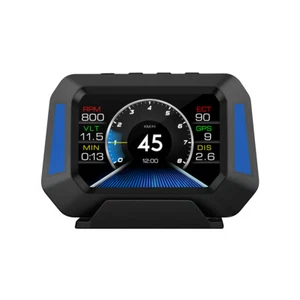 OBD2 GPS Affichage de la tête de voiture vers le haut HUD Étendue LCD Compteur de vitesse numérique Smart Slope