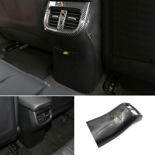 For Kia K3 Forte 2019-23 Carbon Fiber Rear Air Outlet Vent Anti-Kick Panel Trim - Picture 4 of 7