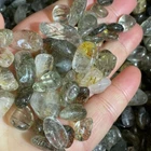 Rare green hair Tourmaline intergrowth stone 55g