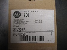 NEW ALLEN BRADLEY 700-CF220EJ CONTACTOR 24V DC E COIL