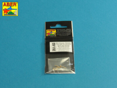MW22 ABER MODELS 35L83 SET OF 5 PCS. GERMAN TANK MG 34 MACHINE GUNS TIPS   for A