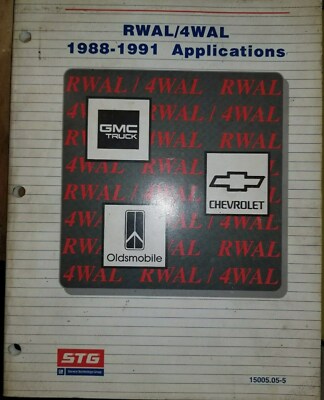1988 thru 1991 Chevrolet GMC Olds RWAL 4WAL Truck Shop Training Service ...