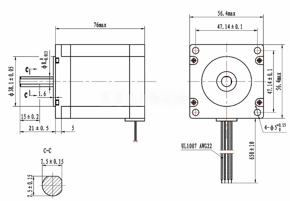 Nema 23 Stepper Motor w/ Toshiba Driver TB6600 kit 1.9 N.m 269 oz.in - Image 4 of 4