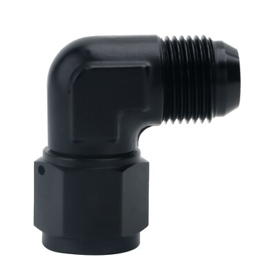 12AN Female to 12AN Male Flare Swivel Hose Fitting Adapter 90° Degree Aluminium