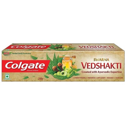 TP COLGATE VEDASHAKTI 200G 102/105/- CPCP COLGATE (8901314308061)