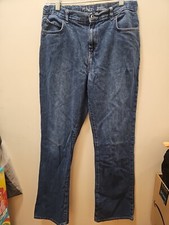 THE CHILDREN'S PLACE Boys Size 18 Husky Denim Blue Jeans BOOTCUT Adj Waist