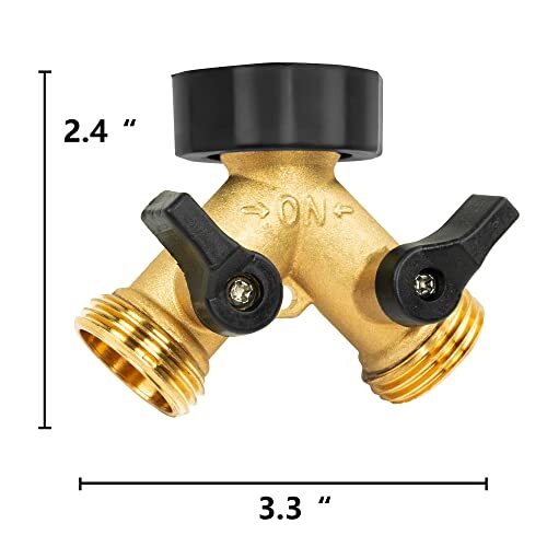 Válvula De Control De Latón Para Manguera Jardín - Adaptador 13mm/15mm, Control Flujo Agua, Aspersores