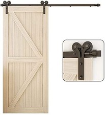 4-20FT Sliding Barn Door Hardware Track Kit Modern Closet For Single/Double Door