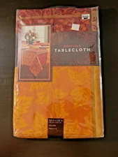 Bed, Bath & Beyond Fall Montvale 52" x 52" Gold Square Tablecloth (NEW) PSJ
