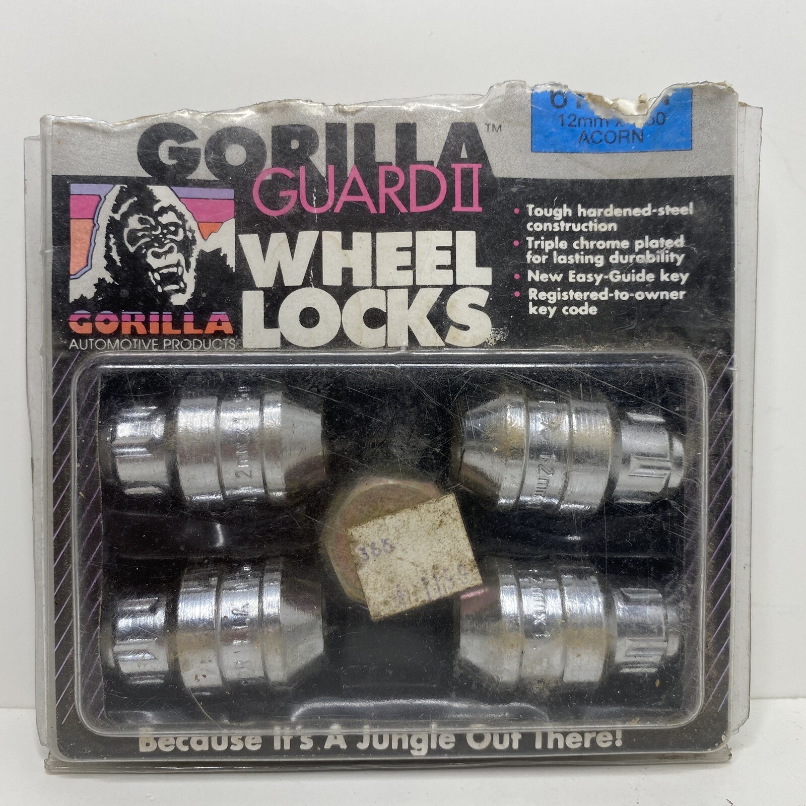 Gorilla Guard Chrome Wheel Locks 12mmx1.50 Bulge Acorn 12x1.50 Lug Nut