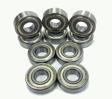 606-ZZ C3 Premium Sealed Radial Ball Bearing, 6x17x6mm (Qty 10) 