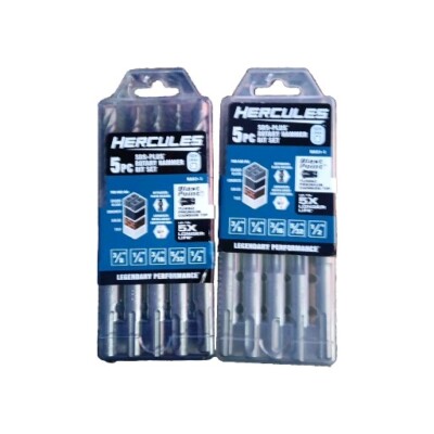 10pc SDS-Plus Rotary Hammer Bit Set: 1/2'', 3/16'', 1/4'', 5/32'' & 3/8'' - #HA51 (2)