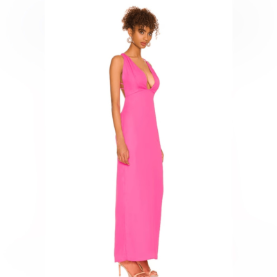 Superdown Lucinda Strappy Maxi Dress in Hot Pink strappy wedding party  Revolve | eBay