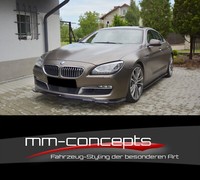 Cup Spoilerlippe Schwarz FüR Bmw 6Er F06 Gran Coupe Frontspoiler Spoilerschwert