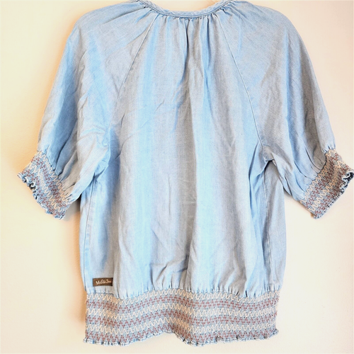NWT Matilda Jane Womens Maysville Smocked Blouse with Tassels - S - Picture 7 of 17