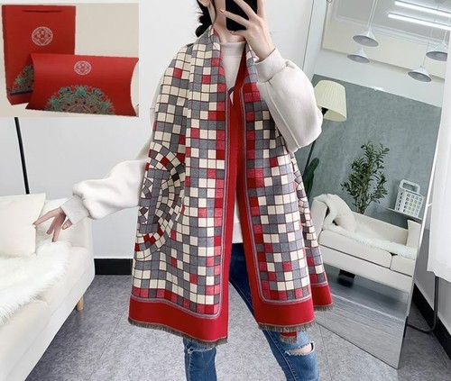 Stylish Winter Scarves Pashmina Cashmere Warm Thick Shawls in a Gift Box/Bag - Picture 43 of 59