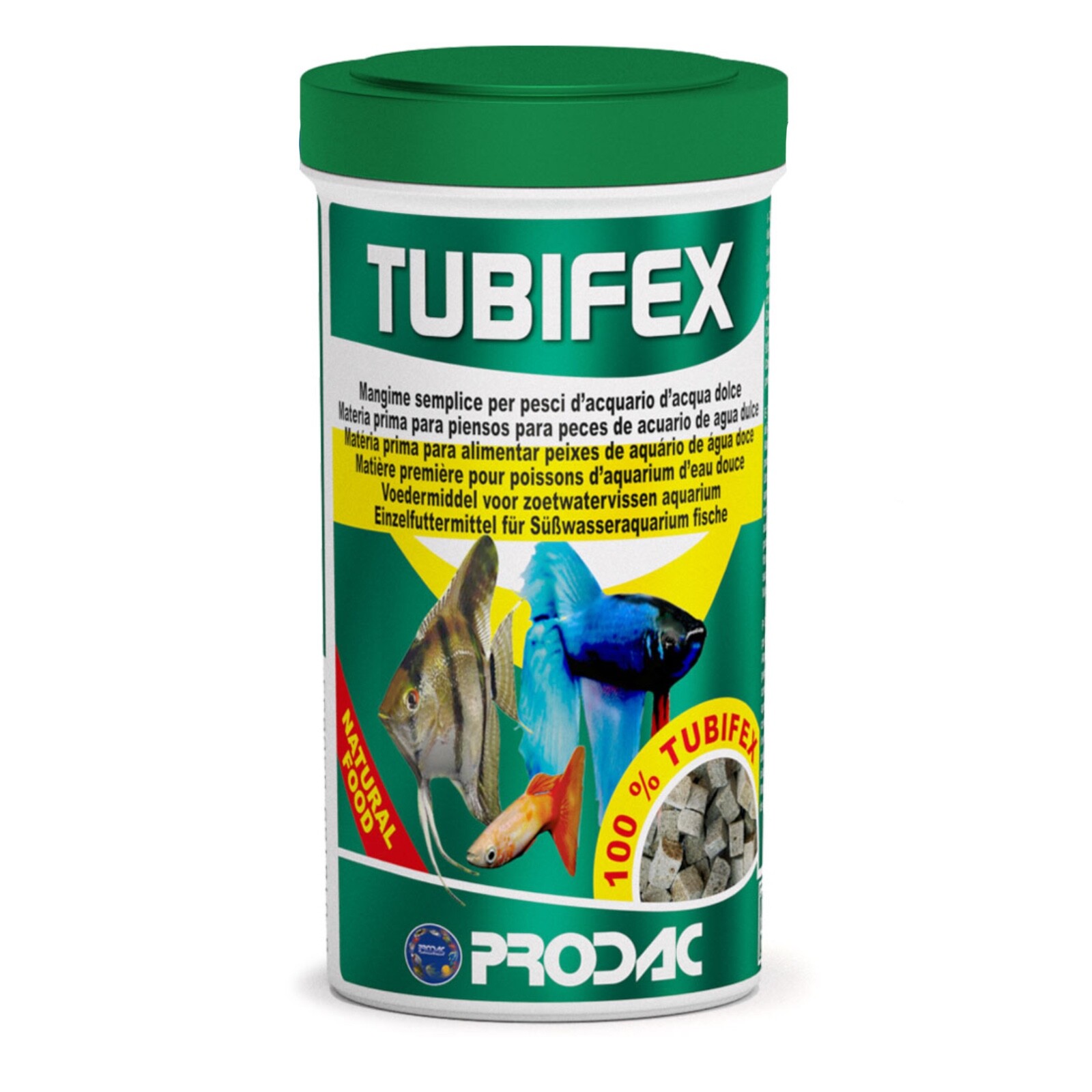 PRODAC TUBIFEX 100 ML MANGIME NATURALE CIBO ALIMENTO ACQUARIO ACQUA DOLCE PESCI