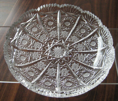 500PK Queen Lace Bohemia Crystal Plate or Dish 6 1/4