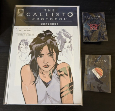 The Callisto Protocol Sketchbook + 2 Pins From Collector's Edition - Sealed
