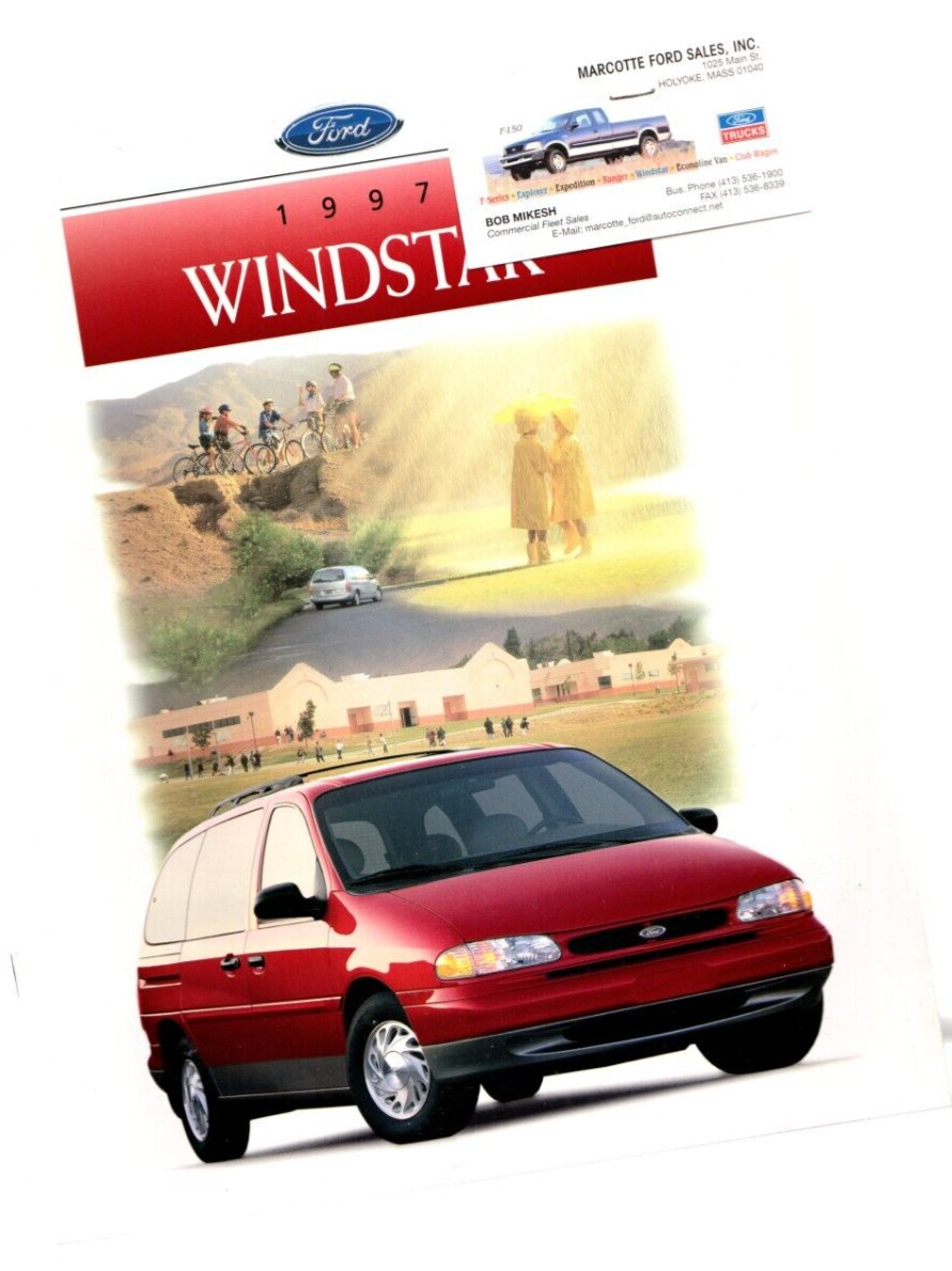 1997 Ford WINDSTAR MiniVanBrochure / Catalog / Flyer with Color