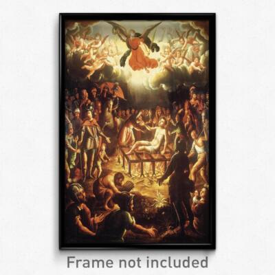 Hipólito de Rioja - The Martyrdom of Saint Lawrence Print 11x17 Art ...