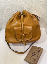 NWT Patricia Nash Giorgia Drawstring Crossbody  Golden Rod Distressed Vintage