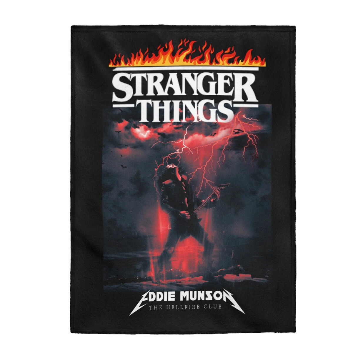 Stranger Things Ed Munson Throw Blanket, Hellfire Club, Home & Living