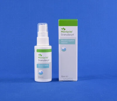 Granudacyn Wundspüllösung 50 ml Akute chronische Wunden PZN 15232615 Mölnlycke
