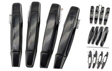 4PCS Exterior Black Door Handle Front Rear Driver Passenger Side for Chevy