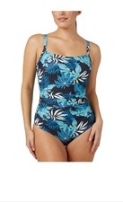 32 Degrees Women's One Piece Swimsuit Size Small 2-4 Built In Bra,Blue