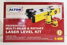 Alton 132300 Professional Multi-Beam & Rotary Laser Level Kit in Case - Tested